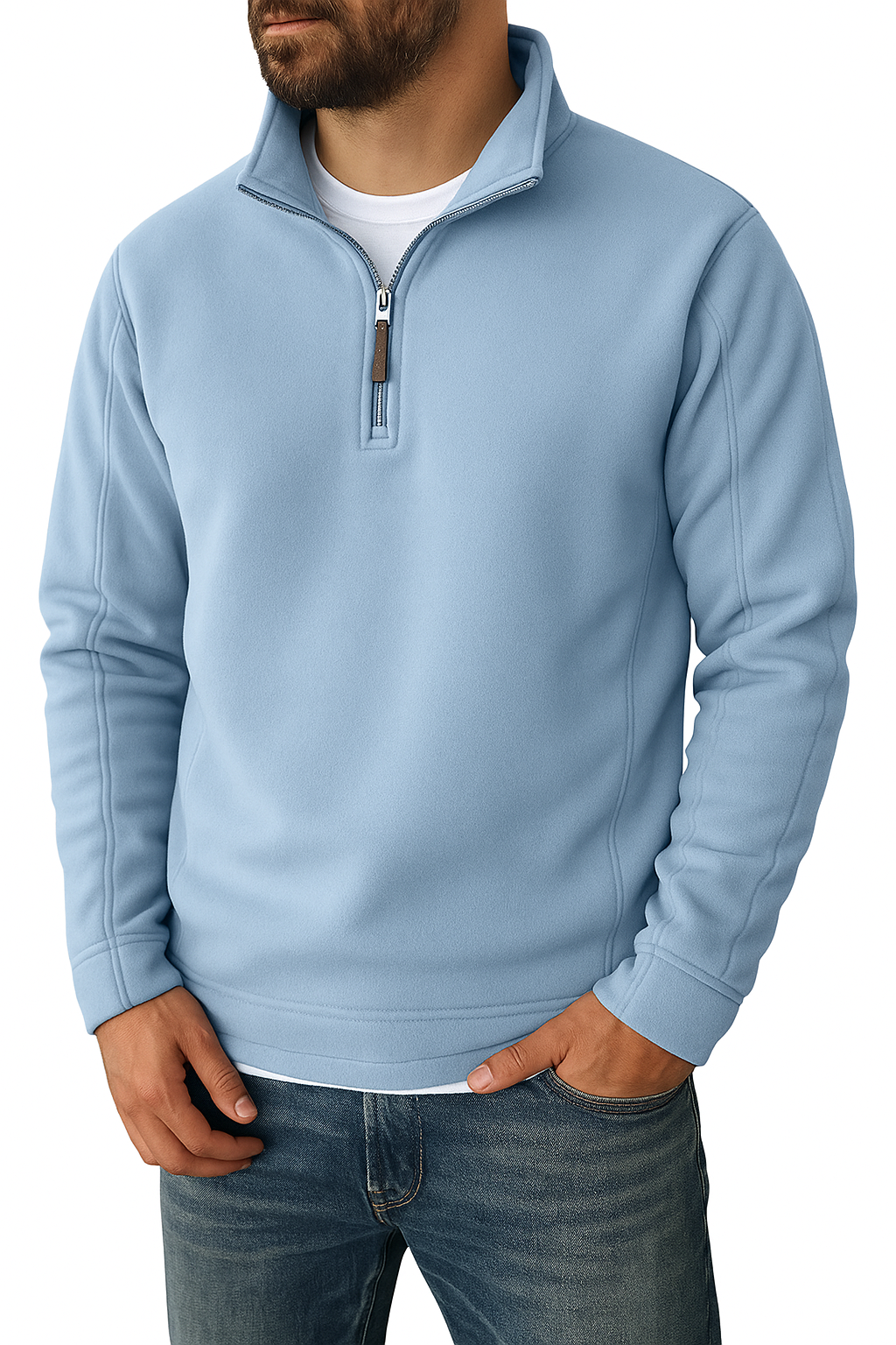 Trym | Retro Half-zip Ståkrage Sweatshirt