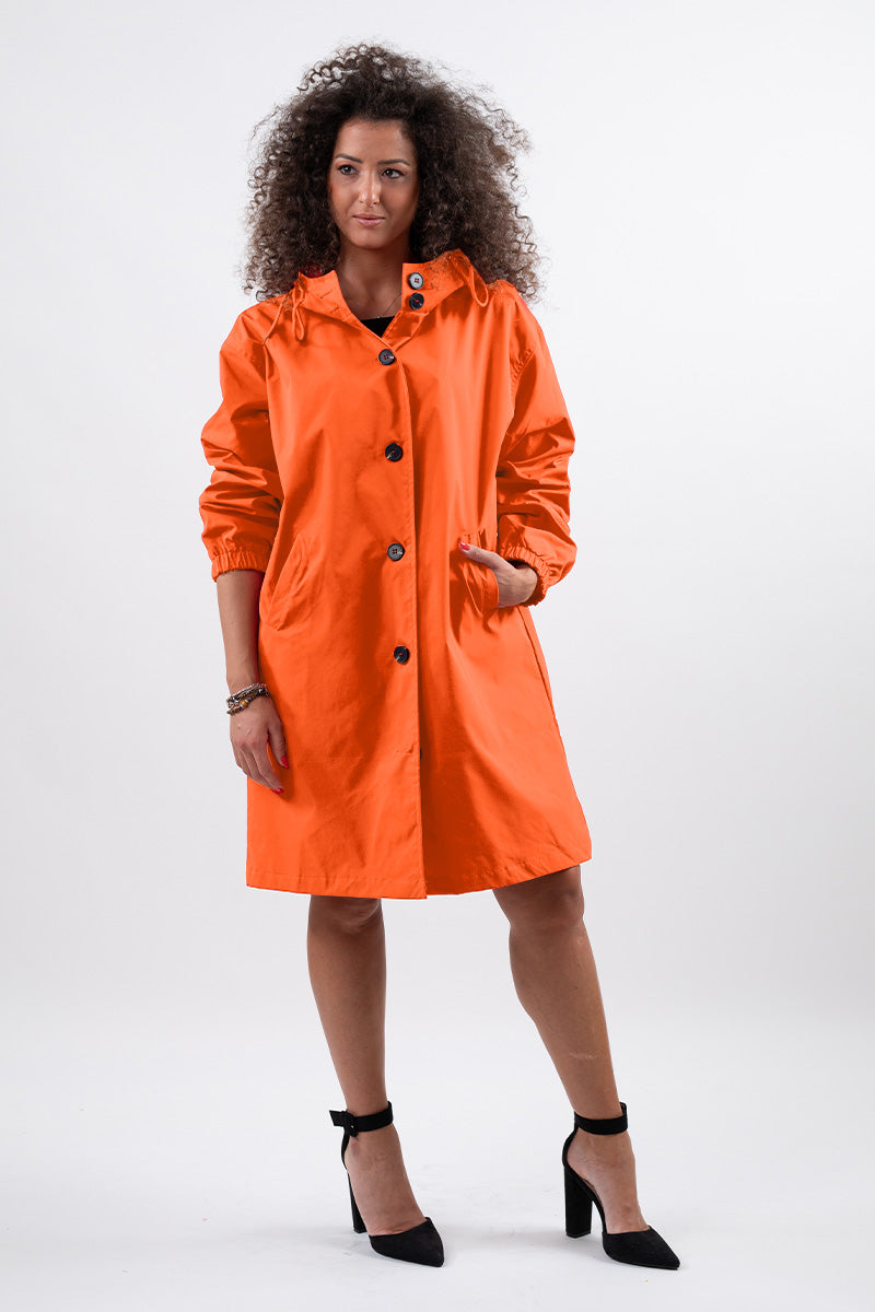 GRESSKAR ORANSJ WINDBREAKER