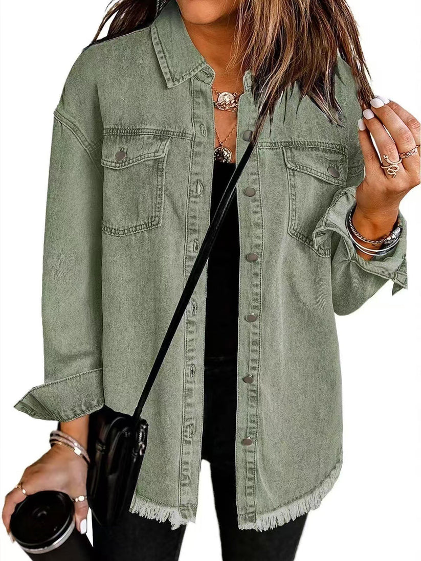Briana | Klassisk Denimjakke for Hverdagsbruk