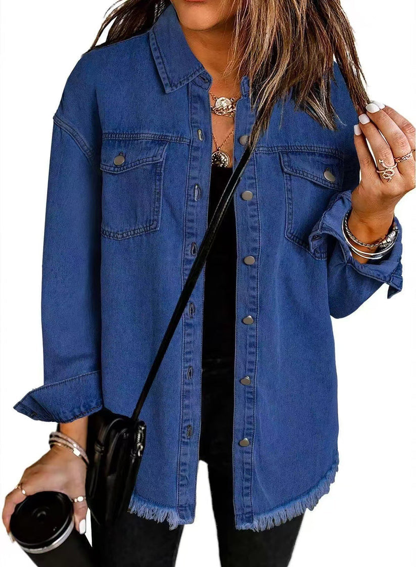 Briana | Klassisk Denimjakke for Hverdagsbruk