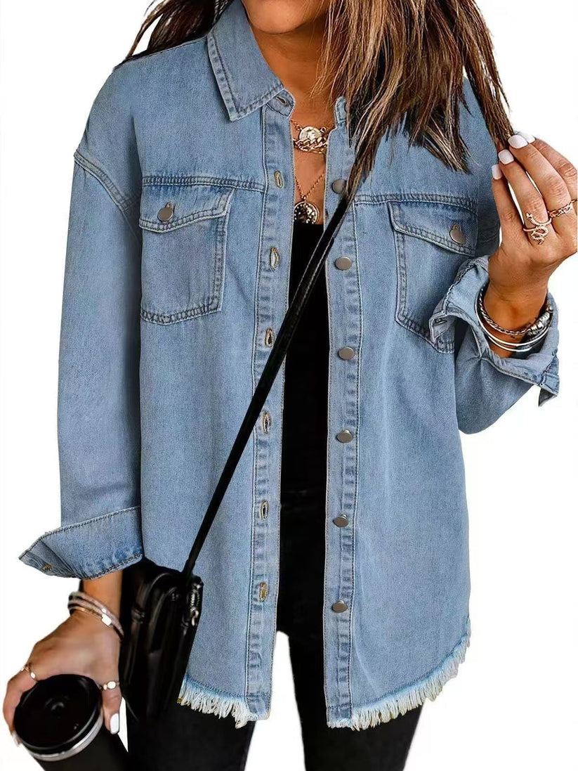 Briana | Klassisk Denimjakke for Hverdagsbruk