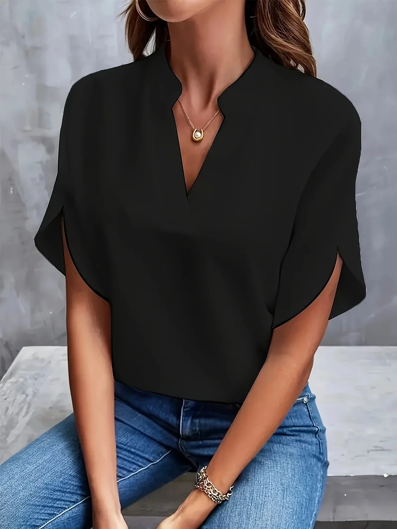 Oda | Elegant Bluse med Raffinert Snitt