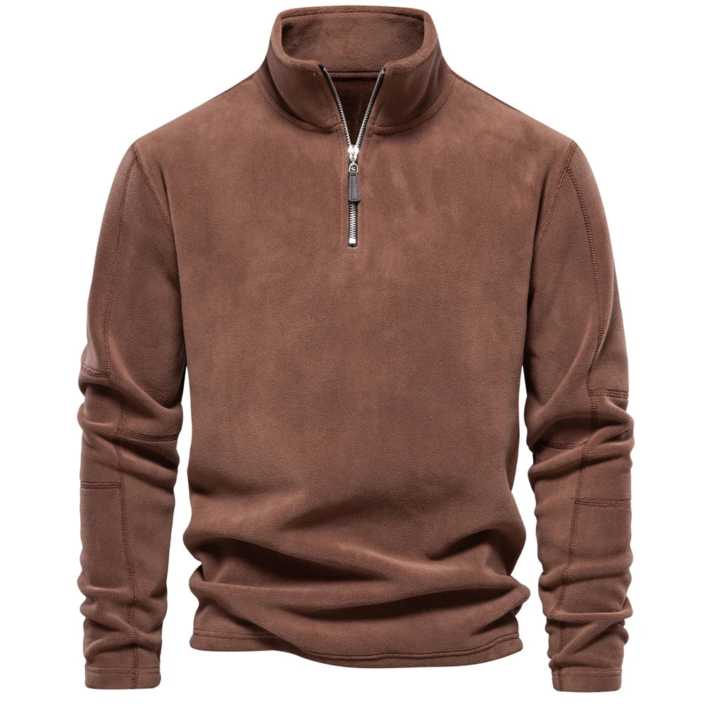 Trym | Retro Half-zip Ståkrage Sweatshirt