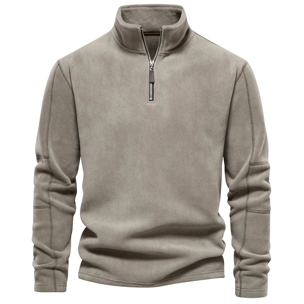 Trym | Retro Half-zip Ståkrage Sweatshirt