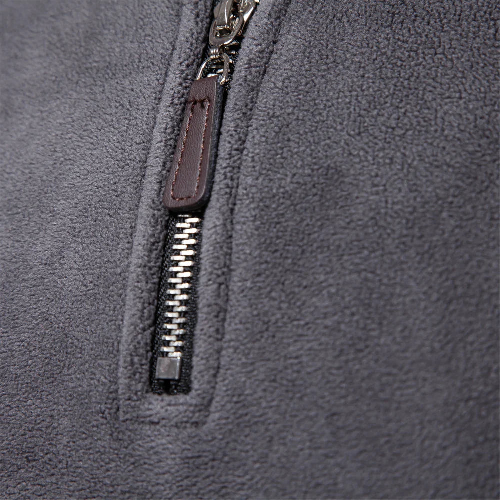 Trym | Retro Half-zip Ståkrage Sweatshirt
