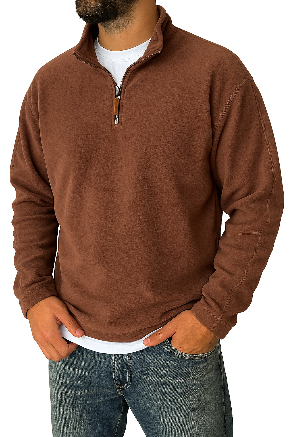 Trym | Retro Half-zip Ståkrage Sweatshirt
