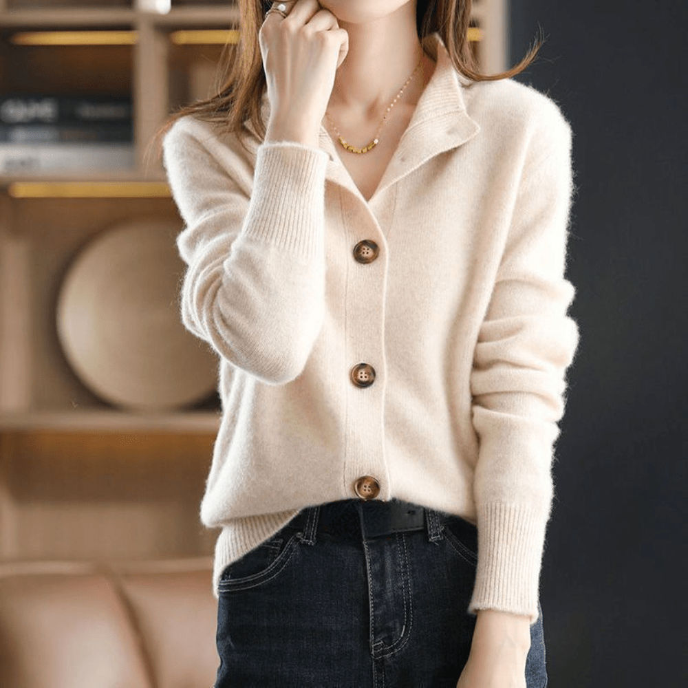 Isabel | Luksuriøs Cashmere Strikket Cardigan