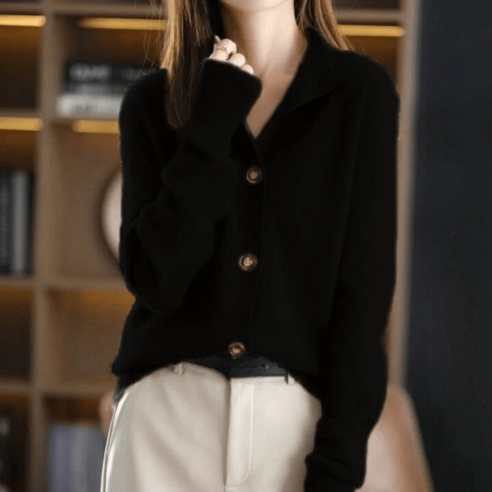 Isabel | Luksuriøs Cashmere Strikket Cardigan