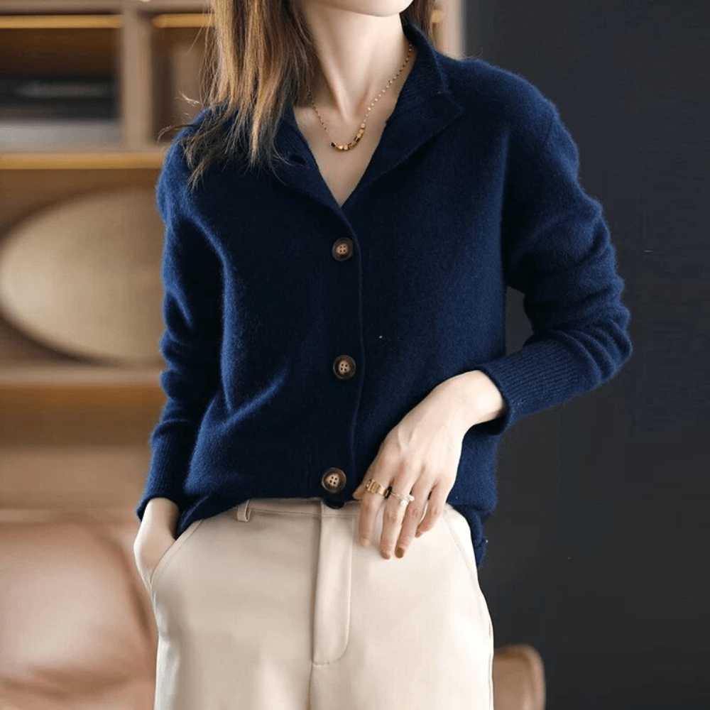 Isabel | Luksuriøs Cashmere Strikket Cardigan