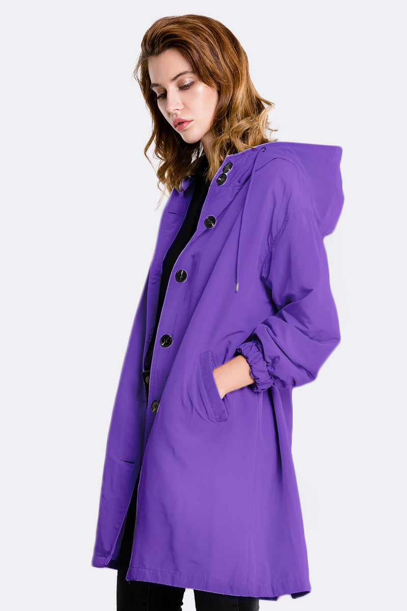 GINGHAM ULTRAVIOLET VINDJAKKE