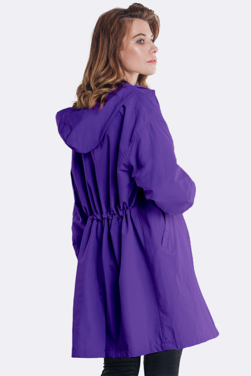 GINGHAM ULTRAVIOLET VINDJAKKE