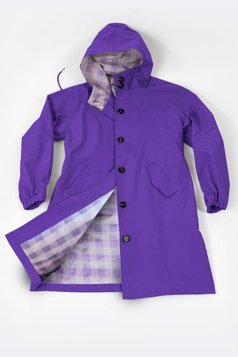 GINGHAM ULTRAVIOLET VINDJAKKE