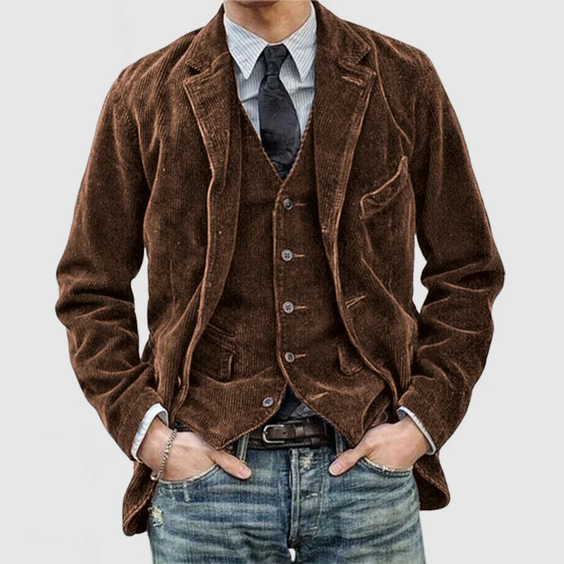 Randy | Vintage-jakke og vest for herre