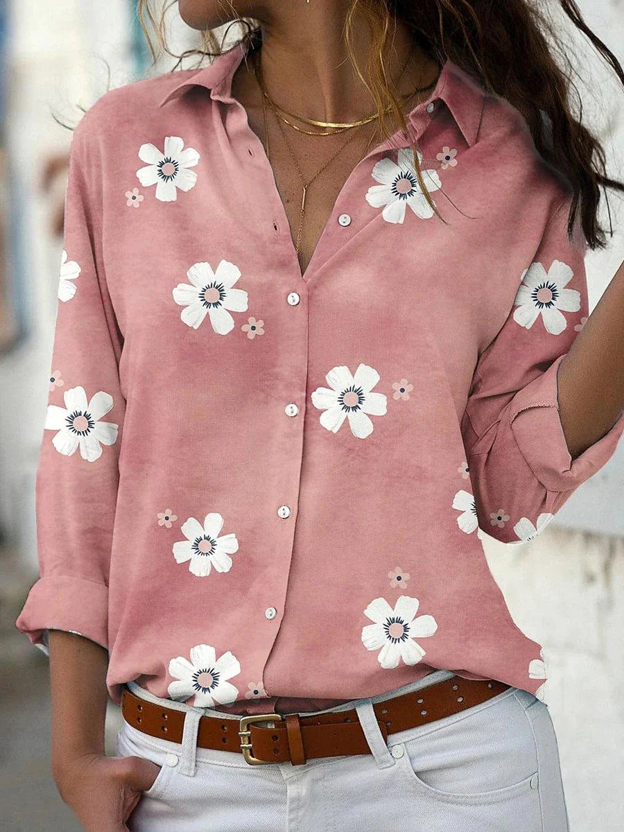 Embla | Bluse med Blomsterprint
