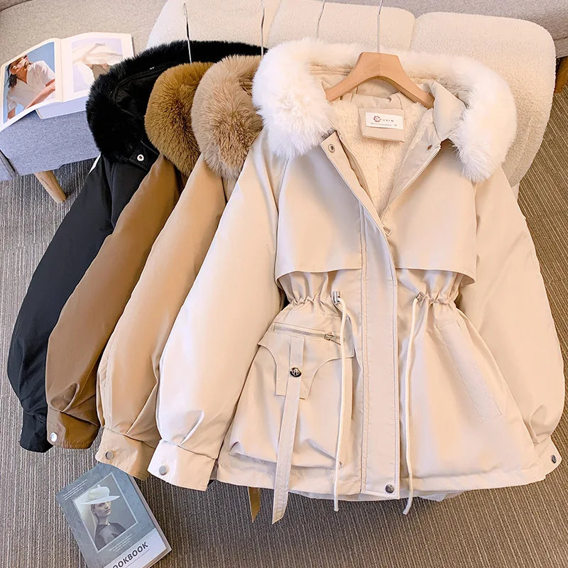 Edvard | Puffer Fleece Fôret Hette Dunjakke for Damer