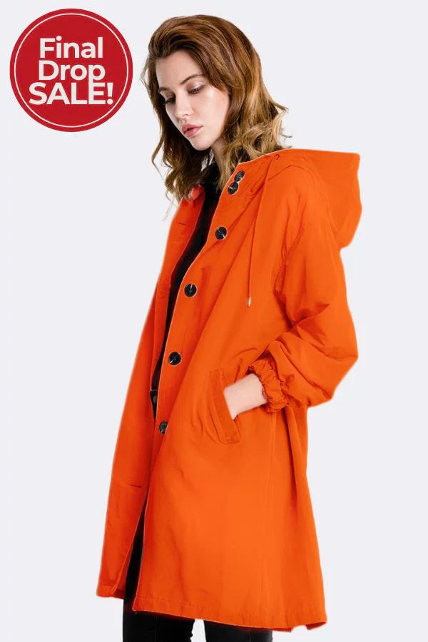 GRESSKAR ORANSJ WINDBREAKER